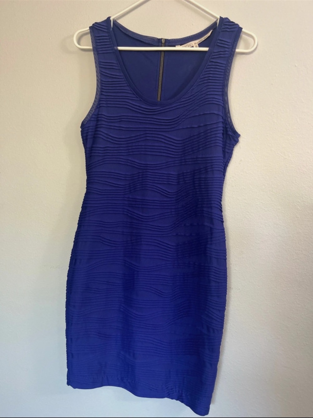 RACHEL Rachel Roy Royal Blue Textured Mini Dress